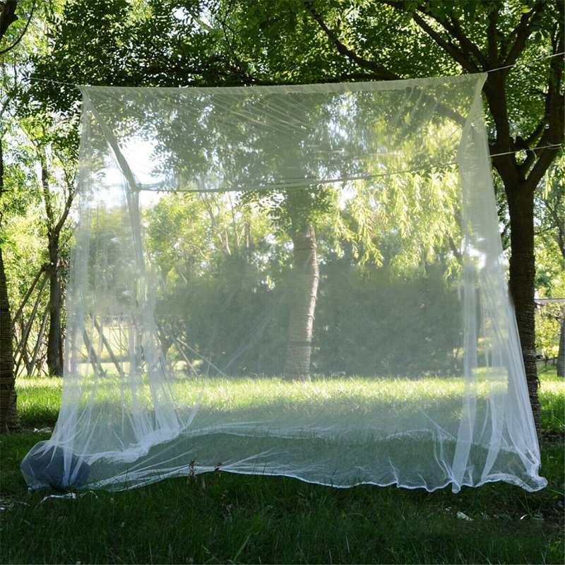 Cheap Goat Tents Square White Sleeping Outdoor Camping Mosquito Net Travel Camping Repellent Tent Hanging Bed Fishing Hiking with Storage Bag Tents 